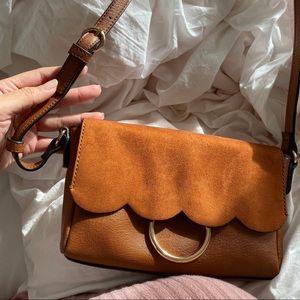 LC LaurenConrad Poesie Scallop Flap Crossbody Bag